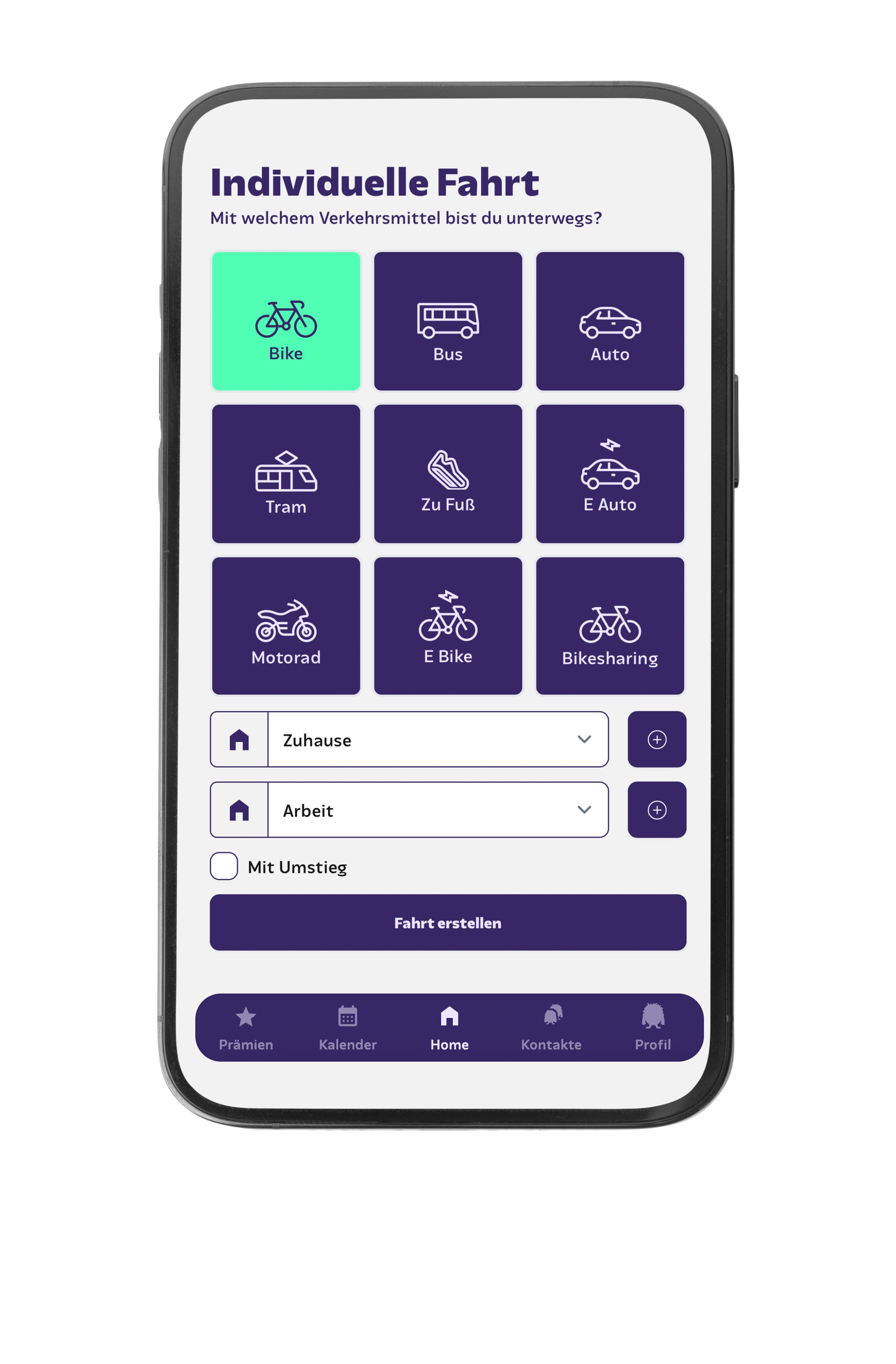 Carlos App auf Smartphone